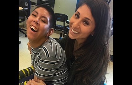 Nicole Panzarino, OTR, got part of her field placement experience at Hawkswood School as a student studying to become an Occupational Therapist.